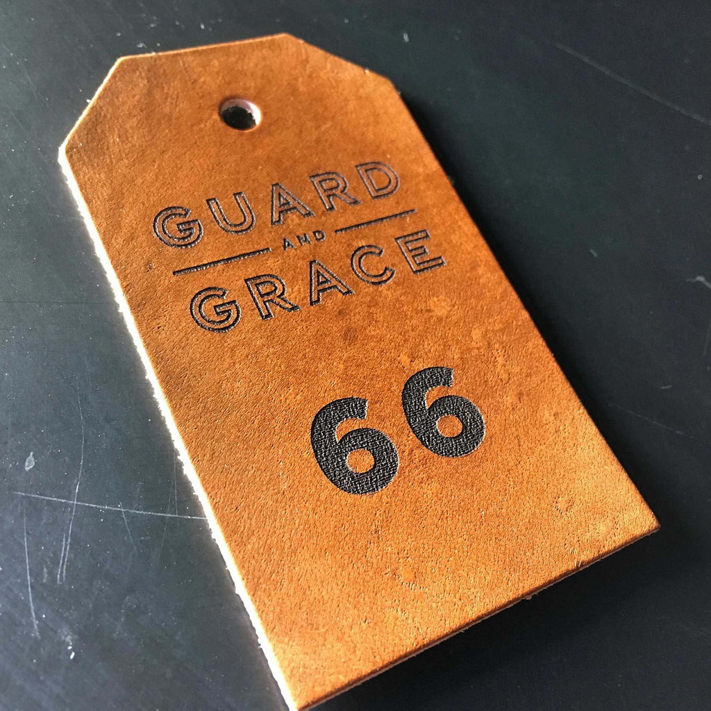 Guard and Grace Menu & Coat Tags