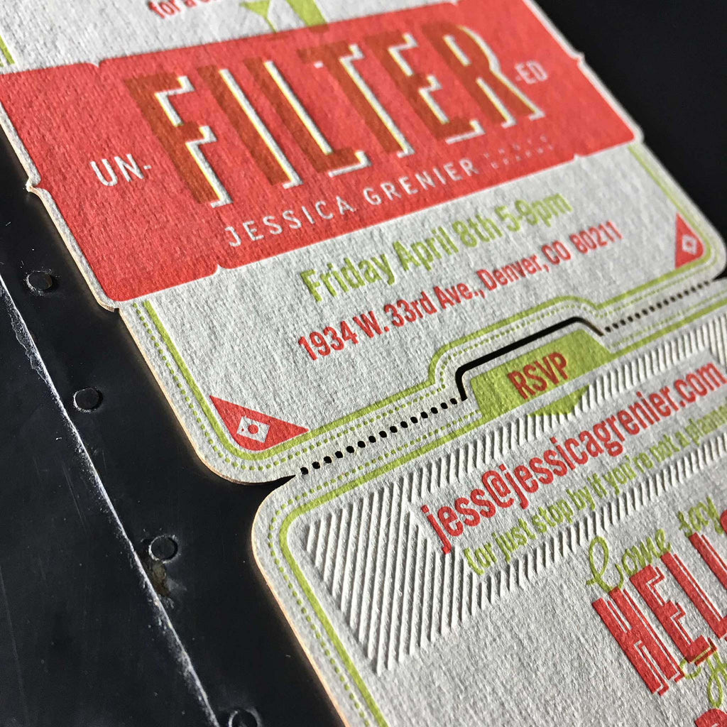 Jessica Grenier Photography Coaster Invitation