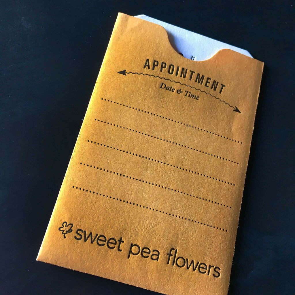 Sweet Pea Flowers Stationery